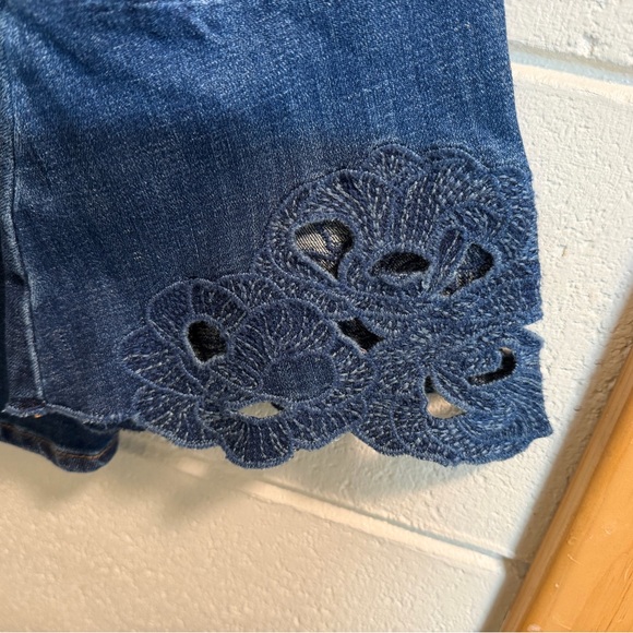 Chico's Dark Blue Denim Jacket size 2 - Picture 2 of 5